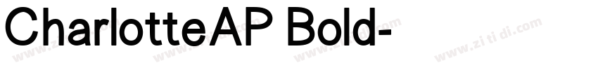 CharlotteAP Bold字体转换